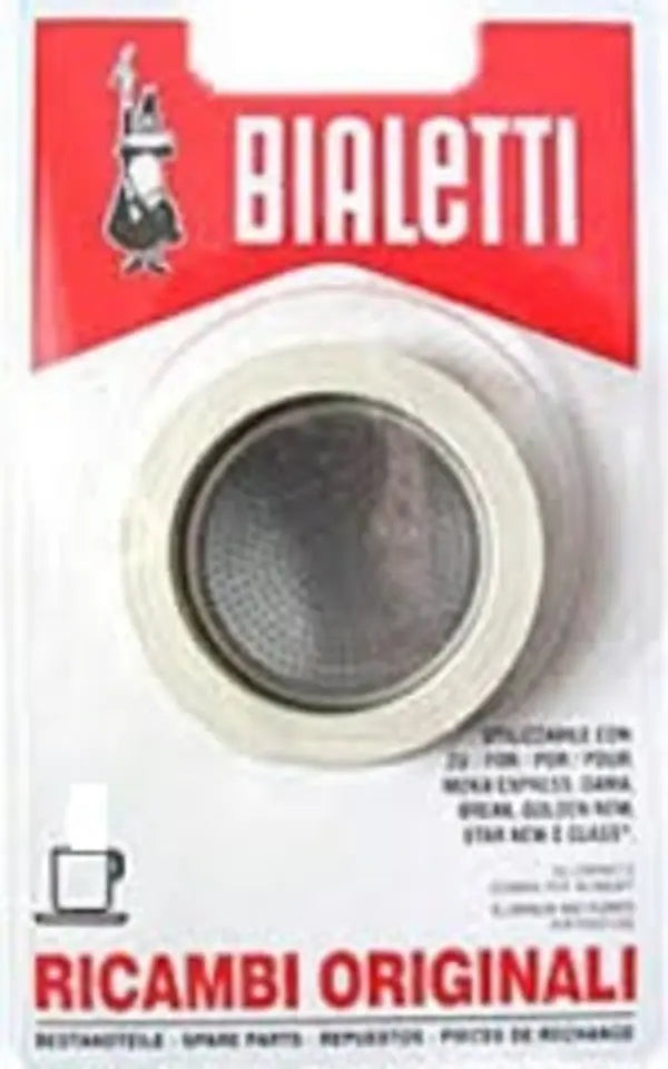 Blister 3 guarnizioni + piastra 1 tazza per Bialetti 813PE65 UNIVERSALE